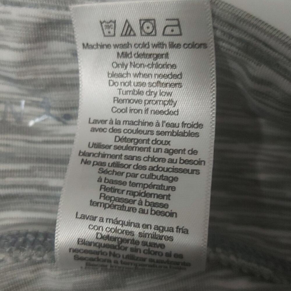 Danskin Grey/White Capri Legging S Exercise Athleisure Activewear Cozycore Comfy - Picture 11 of 11